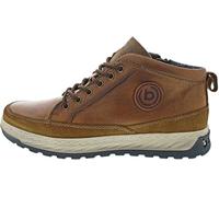 bugatti Leather Lace-Up Trainers - Cognac Size 7