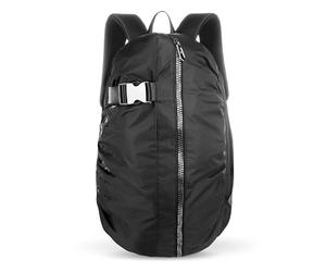 bugatti Letter's Large Backpack 15 Inch 2-in-1 Daypack & Travel Bag Made of Rip-Stop Polyester, Black