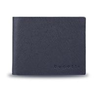 Bugatti Lima Leather Saffiano Art Wallet with RFID Protection, Black