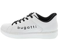 bugatti Low Trainers, White, White, 6.5 UK