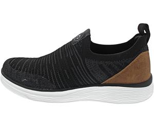 bugatti Men Bequeme Schnürschuh Memory Foam Elegante Casual Easy Fit Sneaker aus Austauschbaren Einlegesohlen Loafer, Black Cognac, 11 UK