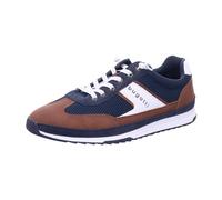 bugatti Men's 321A3A016959 Sneaker, Dark Blue Cognac, 9.5 UK