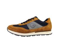 bugatti Men's 333-81912 Sneaker, Cognac Dark Blue, 8 UK