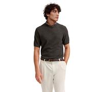 Bugatti Men's 7200-15526e Knitted Short-Sleeved Shirt, 90-Brown, L