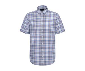 bugatti Men's 9450-78337c Button Down Shirt, 340-Blue-Grey, XL