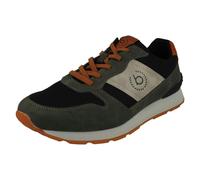 Bugatti Mens Bugatti Lace Up Trainers 323-30806-5069 - Dark Grey/Black - UK 9