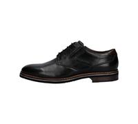 bugatti Men's Business Leather Shoes with Durable Impregnation and Extra Wide fit, Black, 8 UK