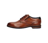 bugatti Men's Business leather shoes with durable impregnation and extra wide fit, Cognac, 9 UK