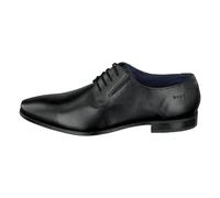 bugatti Men's Business shoe made of leather, classic derby with elastic band, Black, 13 UK