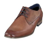 bugatti Men's Business shoe made of leather, Derby with two-tone finish, Brown, 9 UK