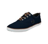 Bugatti Men's Canvas Sneaker Made of Cotton, Low-top Canvas Shoe with Robust Rubber SoleLow-Top Sneakers