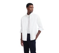 bugatti Men's 9350-98800 Casual Shirt 1:1 Sleeve, White-10, M