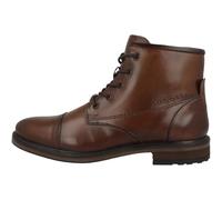 bugatti Men's Elegant Leather Boot with Cap Detail and Comfortable Footbed, Cognac, 6 UK