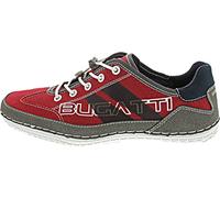 bugatti Men's Fashionable Casual Sneaker with Logo Details and Flexible Sole, Red, 6.5 UK