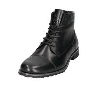 bugatti Men's Lace-up Boot with Zip in Business Look Fashion Boots, Black, EU 44, black, 10 UK