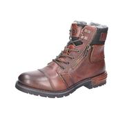 bugatti Men's Lace-Up Boots, Interchangeable Footbed, Warm Lined, Mid Brown, 9 UK