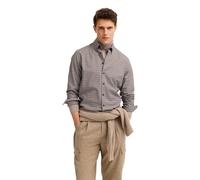 bugatti Men's Long Sleeve Button Down Collar Cotton Shirt, 90-Brown, XL