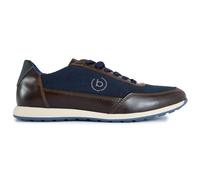 Bugatti Mens Low Profile Trainers - Brown Leather - Size UK 12