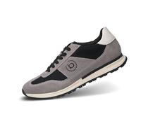 bugatti Men's Low-Top Trainers, Men's Low Shoes, Interchangeable Footbed, Grey Black, 10 UK