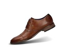 Bugatti Men's Rinaldo Eco Oxford Flat, Cognac, 7.5 UK