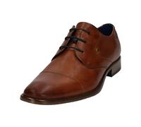 Bugatti Men's Rinaldo Eco Oxford Flat, Cognac, 8 UK
