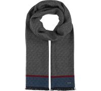 bugatti men's scarf with highlight stripes - 47 x 190 cm - Wool blend stole