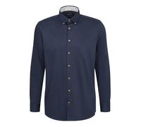 bugatti Men's Shirt Button-Down Long Sleeve Modern Fit, 390-navy, S