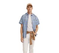 bugatti Men's Shirt Button-Down Short Sleeve Modern Fit, 60-Taupe, XL