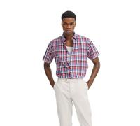 bugatti Men's Short Sleeve Modern Elegant Cotton Classic Slim Business Summer Shirt, 950-red, M