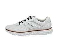 bugatti Men's Sporty Sneaker with Memory Foam, Elastic Laces, White, 9.5 UK