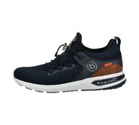 bugatti Men's Sporty sneaker with memory foam in a sporty design, elastic laces, breathable, Dark Blue, 11 UK