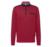 bugatti Men's Sweatshirt Troyer Chest Pocket Cotton, 950-red, M