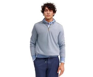Bugatti Men's Sweatshirt with Stand Collar and Zip