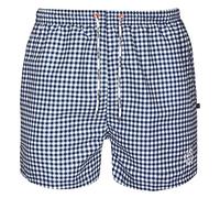 Bugatti Men's Swim Trunks with Modern Pattern in Blue, Black/Grey, Turquoise or Red, Navy, L
