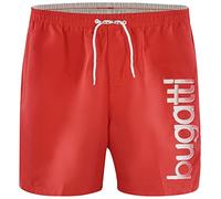 Bugatti - Men's swimming shorts in blue, green, navy blue, red, black or turquoise, Orange (Punch 7822), M