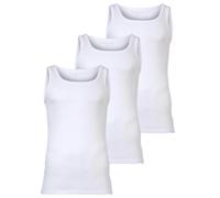 Bugatti Men's Undershirts, 3-Pack - Fine Rib, Cotton, Solid Color