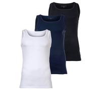 Bugatti Men's Undershirts, 3-Pack - Fine Rib, Cotton, Solid Color