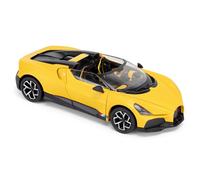Bugatti Mistral 1:24 Scale Die-Cast Model Car - Yellow | Detailed Collectors Edition Diecast | Official Licensed Product