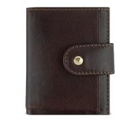 bugatti Neaples Mini Bows Cowhide Leather Small Wallet with RFID Protection in Brown