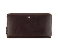 bugatti Neaples Women's 18 Card Slots Long Wallet with RFID Protection Brown