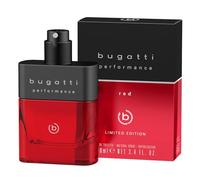 bugatti Performance Red Perfume Men's 100 ml I Oriental Fougères Eau de Toilette Men's Perfume with Grapefruit, Lavender, Patchouli & Sandalwood I Powerful with Masculine, Warm Forest Notes