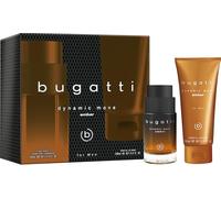 bugatti Perfume Men's Dynamic Move Amber Gift Set - 100 ml Eau de Toilette + 200 ml Shower Gel I Smoky Warm & Sensual I Cinnamon, Tobacco & Cypriol I Dynamic, Powdery & Sweetish Sharp