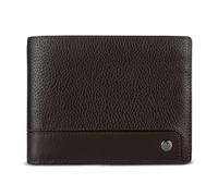 bugatti Purse Due Flap Wallet Brown Black