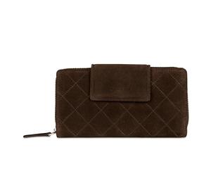 bugatti Purse Fabia Ladies Long Zip Wallet Brown Dark Brown