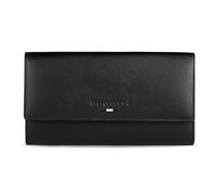 bugatti Purse Romeo Ladies Long Wallet with Flap Black