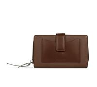 bugatti Purse Viola Ladies Zip Wallet Cognac - Grey Brown
