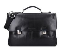 Bugatti Romano Messenger leather 44 cm laptop compartment black