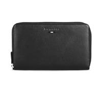 bugatti Romeo Men's Full Leather Ticket Wallet with Carabiner Carry Handle in Black