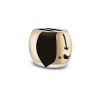 BUGATTI Romeo, Multi-Function Toaster, Stainless Steel, 7 Levels, 4 Functions, Tongs Not Included, 870-1035 W, Shiny Yellow Gold