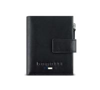Bugatti Romeo Slim Wallet Mini Wallet Made entirely of Leather with RFID Protection, Black, black, S, Contemporary